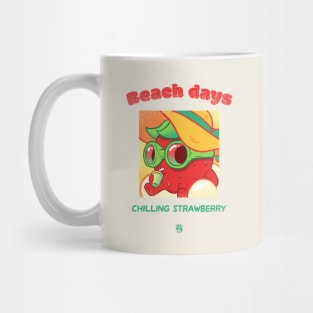 Beach Days Chilling Strawberry Mug